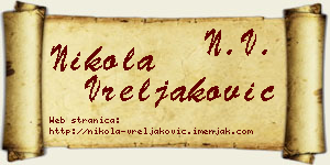 Nikola Vreljaković vizit kartica